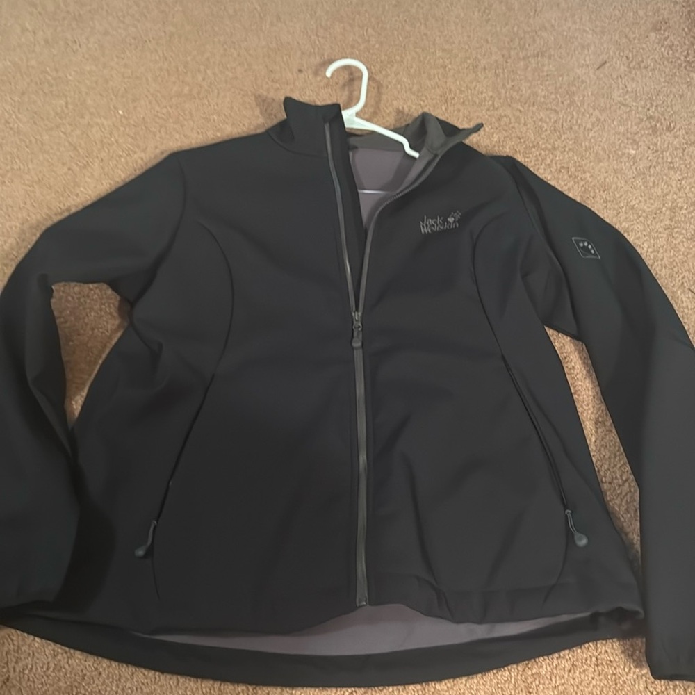Black jacket with fleece lining